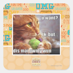 Sticker Carré U veulent ?