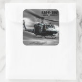 Sticker Carré UH-1N Twin Huey (Sac)
