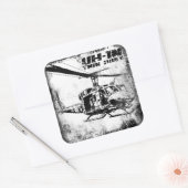 Sticker Carré UH-1N Twin Huey (Enveloppe)