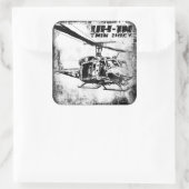 Sticker Carré UH-1N Twin Huey (Sac)
