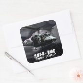 Sticker Carré UH-1N Twin Huey (Enveloppe)