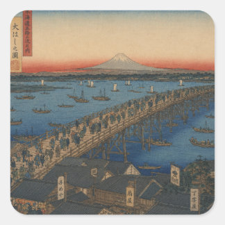 Sticker Carré ukiyoe