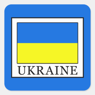 Sticker Carré Ukraine