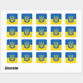 Sticker Carré Ukraine (Feuille)