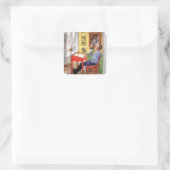 Sticker Carré Ulf Fait Ses Devoirs (Sac)