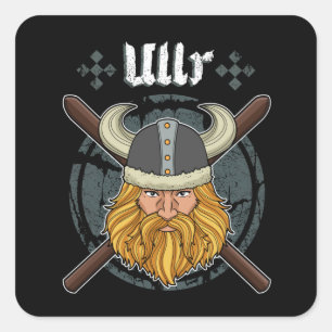 Sticker Carré Ullr Ski Winter Sports Venin