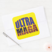 Sticker Carré Ultra MAGA Trump Supporter 💡 Great Again USA (Enveloppe)