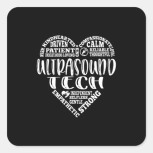 Sticker Carré Ultrasound tech, Sonographer, UT life