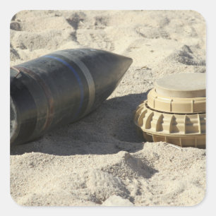 Sticker Carré Un affichage statique d'une coquille convertie