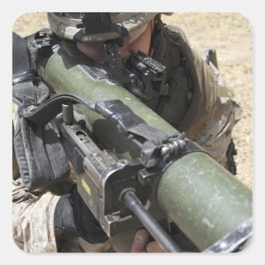 Sticker Carré Un agresseur (Devant)