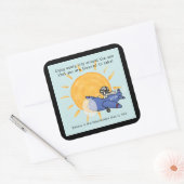 Sticker Carré Un autre voyage autour du soleil (Enveloppe)