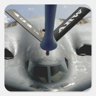 Sticker Carré Un avion B-2 Spirit en position