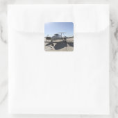 Sticker Carré Un avion UC-12F King Air (Sac)