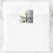 Sticker Carré Un B-52 Stratoforteresse en vol 2 (Sac)