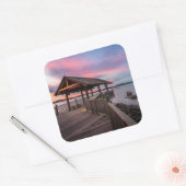 Sticker Carré Un Beau coucher de soleil (Enveloppe)