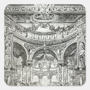 Sticker Carré Un billet d'entrée pour l'oratorio de Handel