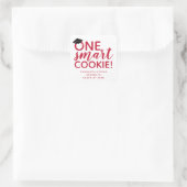 Sticker Carré Un biscuit intelligent rouge (Sac)
