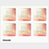 Sticker Carré Un Chemin Difficile Pour De Belles Destinations (Feuille)