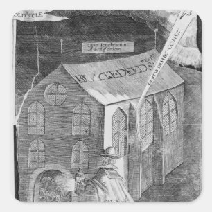 Sticker Carré Un complot avec la poudre, 1605