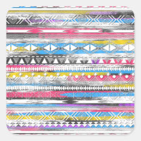 Un Cool à la mode Açtèque tribale andine motif