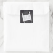 Sticker Carré Un défilement hébreu (Sac)