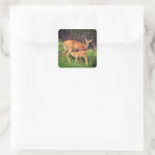 Sticker Carré Un doe et son père (Sac)