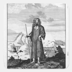 Sticker Carré Un druide