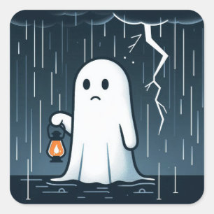 Sticker Carré Un fantôme dans la tempête