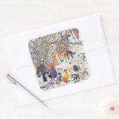 Sticker Carré Un festin savoureux (Enveloppe)