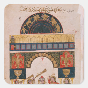 Sticker Carré Un graphique astrologique indien