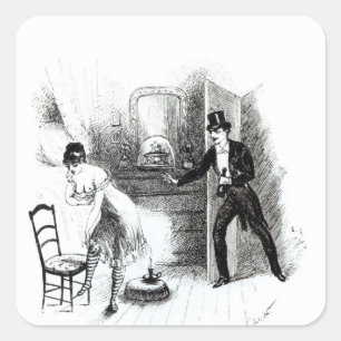 Sticker Carré Un homme visite une prostituée