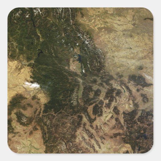 Sticker Carré Un jour relativement clair (Devant)