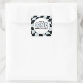 Sticker Carré Un joyeux mec Super Joyeux visage garçon Anniversa (Sac)