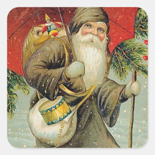 Sticker Carré Un joyeux Noël pour vous (Devant)