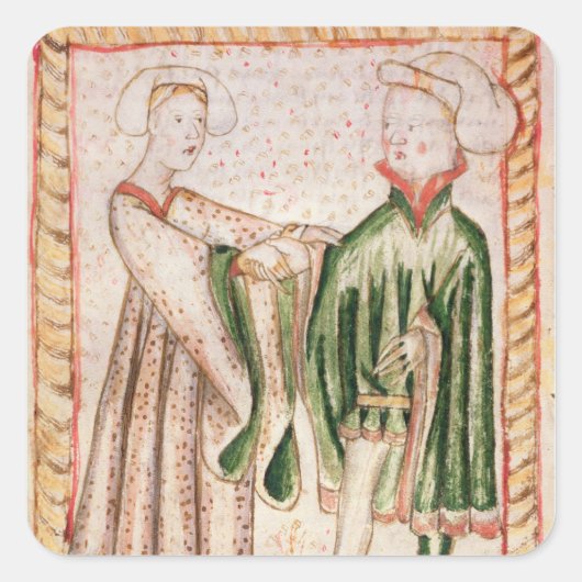 Sticker Carré Un mariage (Devant)