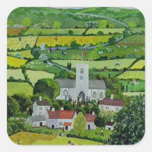 Sticker Carré Un Mariage campagnard