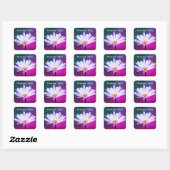 Sticker Carré Un Merci Fleur Faisant Faiser (Feuille)
