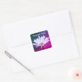 Sticker Carré Un Merci Fleur Faisant Faiser (Enveloppe)