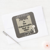 Sticker Carré Un morceau de la grande image (Enveloppe)