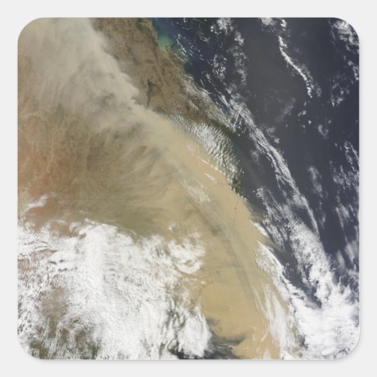 Sticker Carré Un mur de poussière tendu du nord du Queensla (Devant)