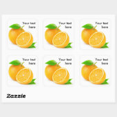 Sticker Carré Un orange et demi (Feuille)