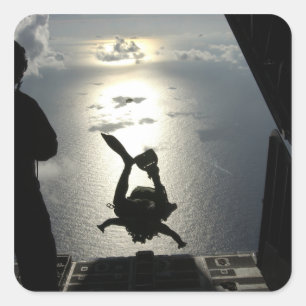 Sticker Carré Un pararescueman de la Force aérienne