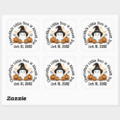 Sticker Carré Un petit Baby shower Boo Halloween (Feuille)