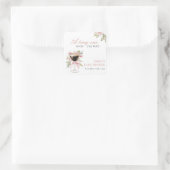 Sticker Carré Un Petit Baby shower Espresso Martini (Sac)