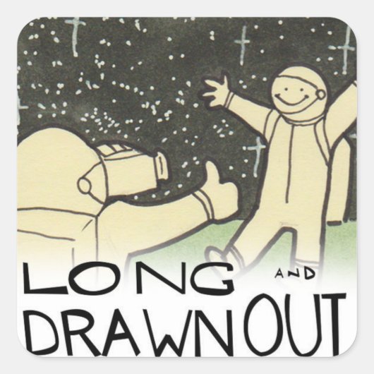 Sticker Carré Un petit pas pour l'homme ? (Devant)