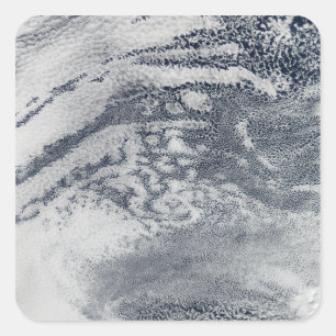 Sticker Carré Un réseau de nuages sur l'océan Pacifique