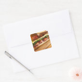 Sticker Carré Un sandwich italien avec 2 (Enveloppe)