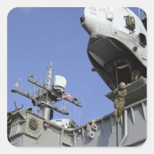 Sticker Carré Un soldat à cordes rapides