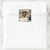 Sticker Carré Un soldat de la Garde nationale (Sac)