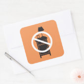 Sticker Carré Un Stand De Nuit (Enveloppe)